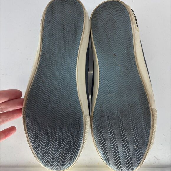 SeaVees monetary standard Blue and Cream Canvas Sneakers women’s 9 cotton - Picture 6 of 11